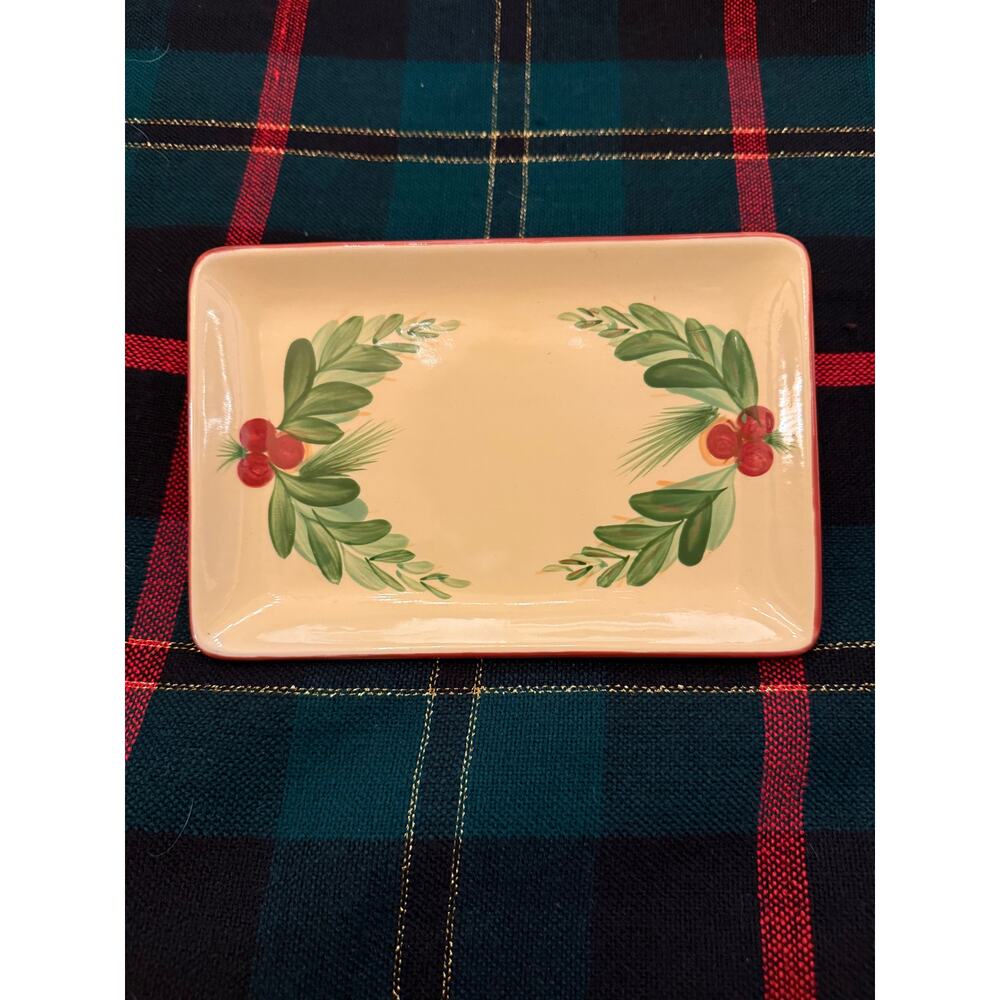 Gail Pittman Southern Living Canapés Appetizer Snack Party Plate‎ 8” x 5-1/2”
